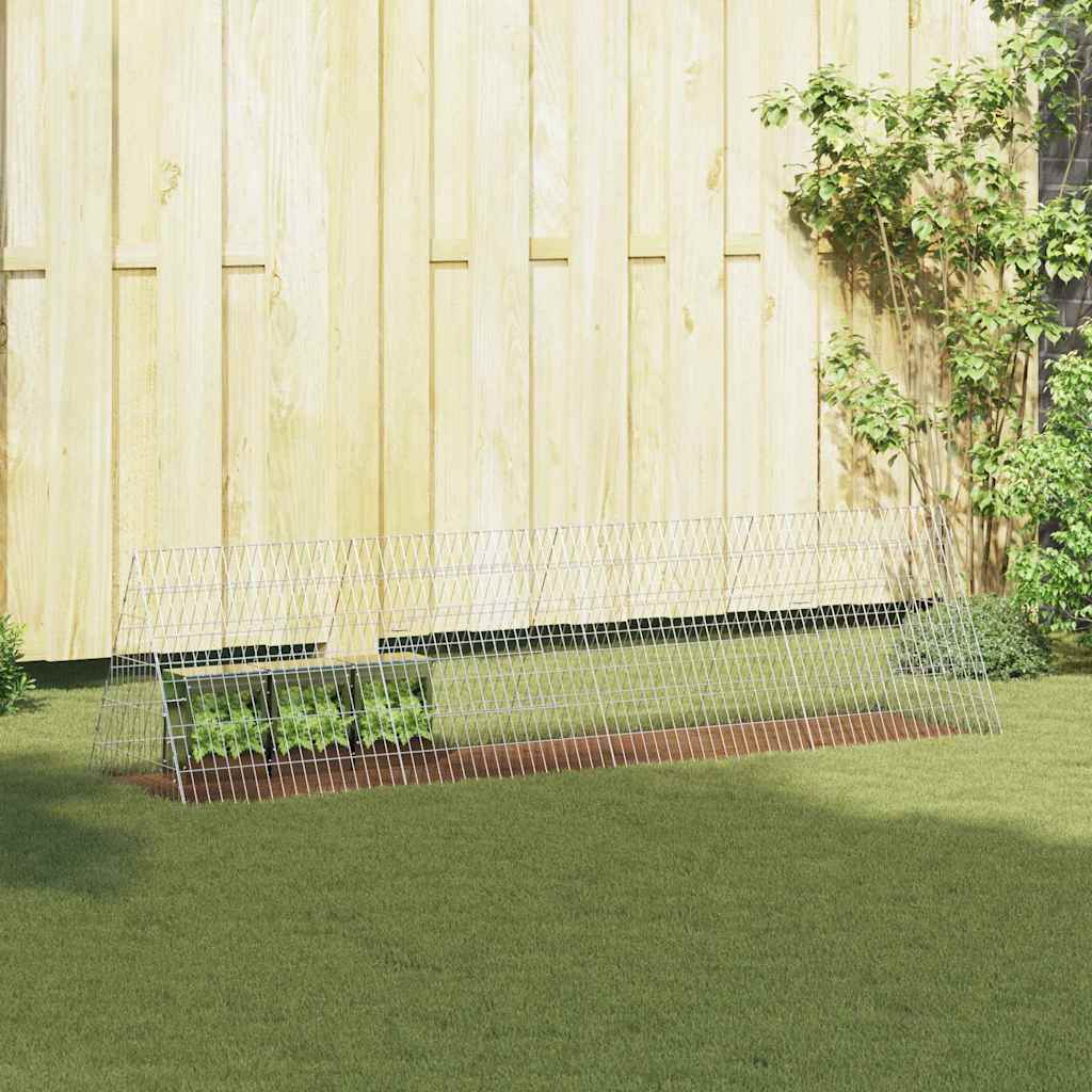 Vidaxl cage à lapin argent 650 x 55 x 55 cm acier galvanisé