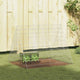 Vidaxl cage à lapin argent 215 x 100 x 85 cm acier galvanisé