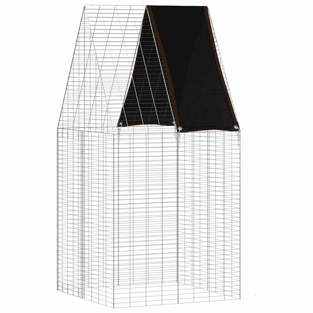 Vidaxl cage à lapin argent 100 x 100 x 210 cm acier galvanisé
