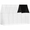 Vidaxl cage à lapin argent 300 x 100 x 210 cm acier galvanisé