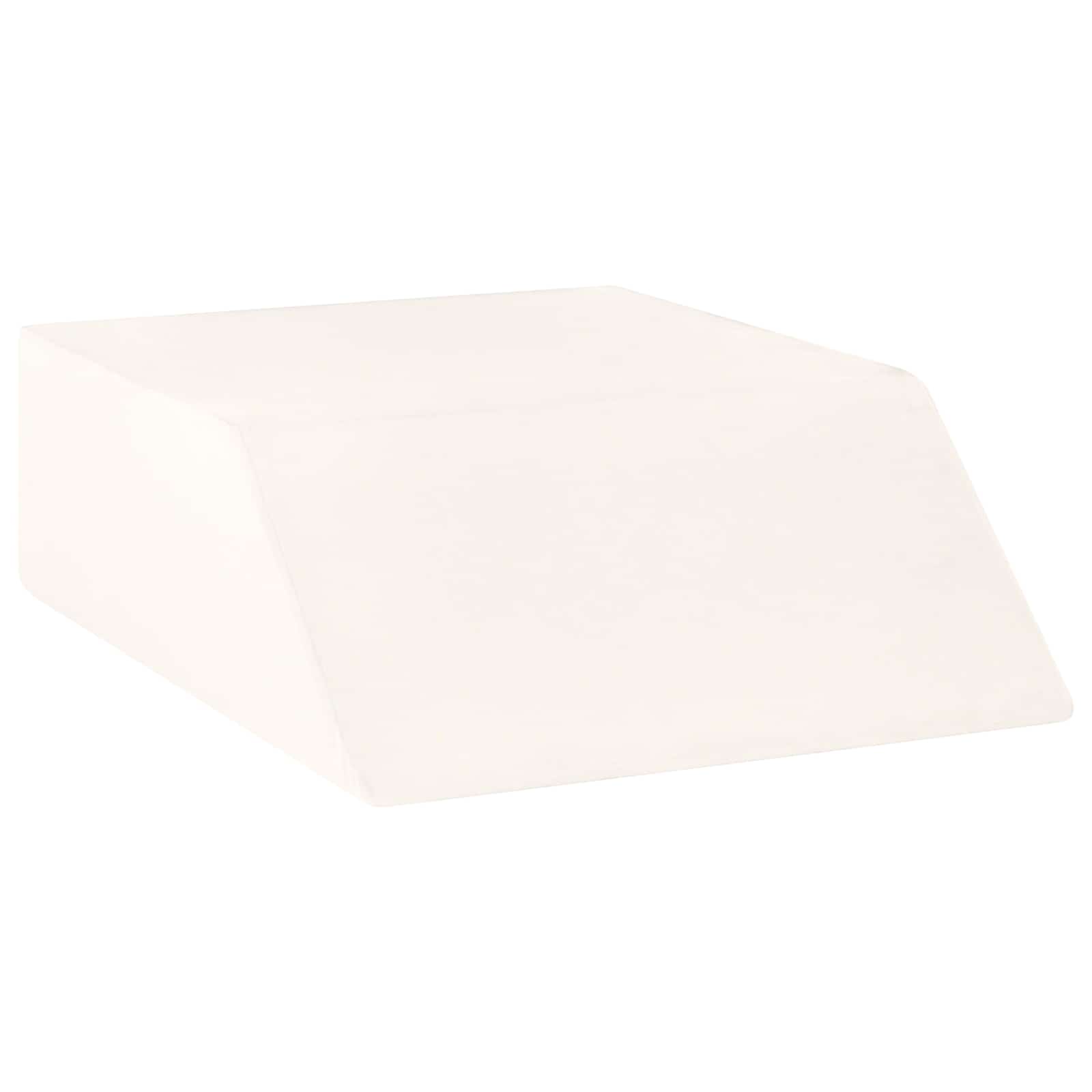 VidaXL coussin de jambe uni blanc 63 x 52 x 19,5 cm