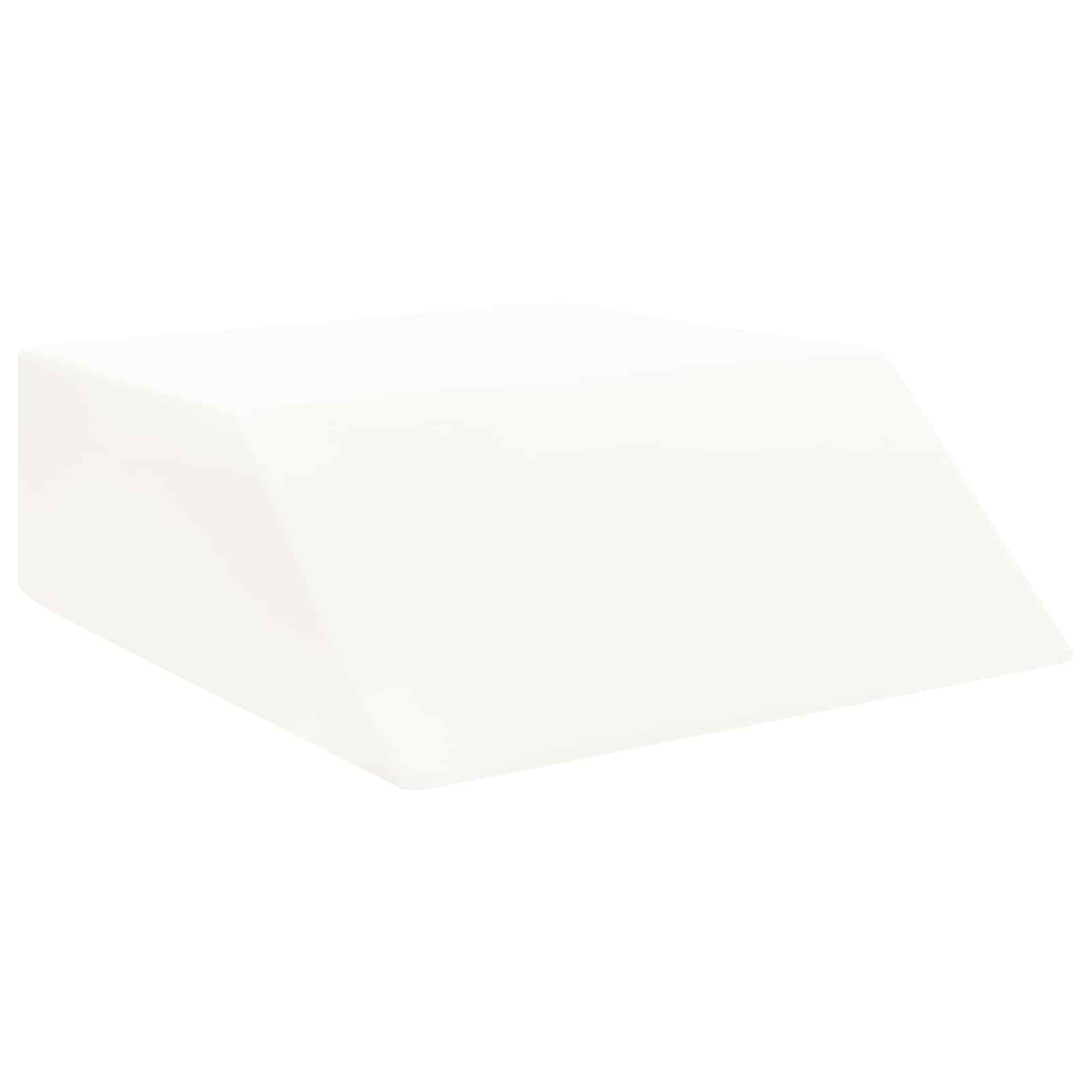 VidaXL coussin de jambe uni blanc 63 x 52 x 19,5 cm