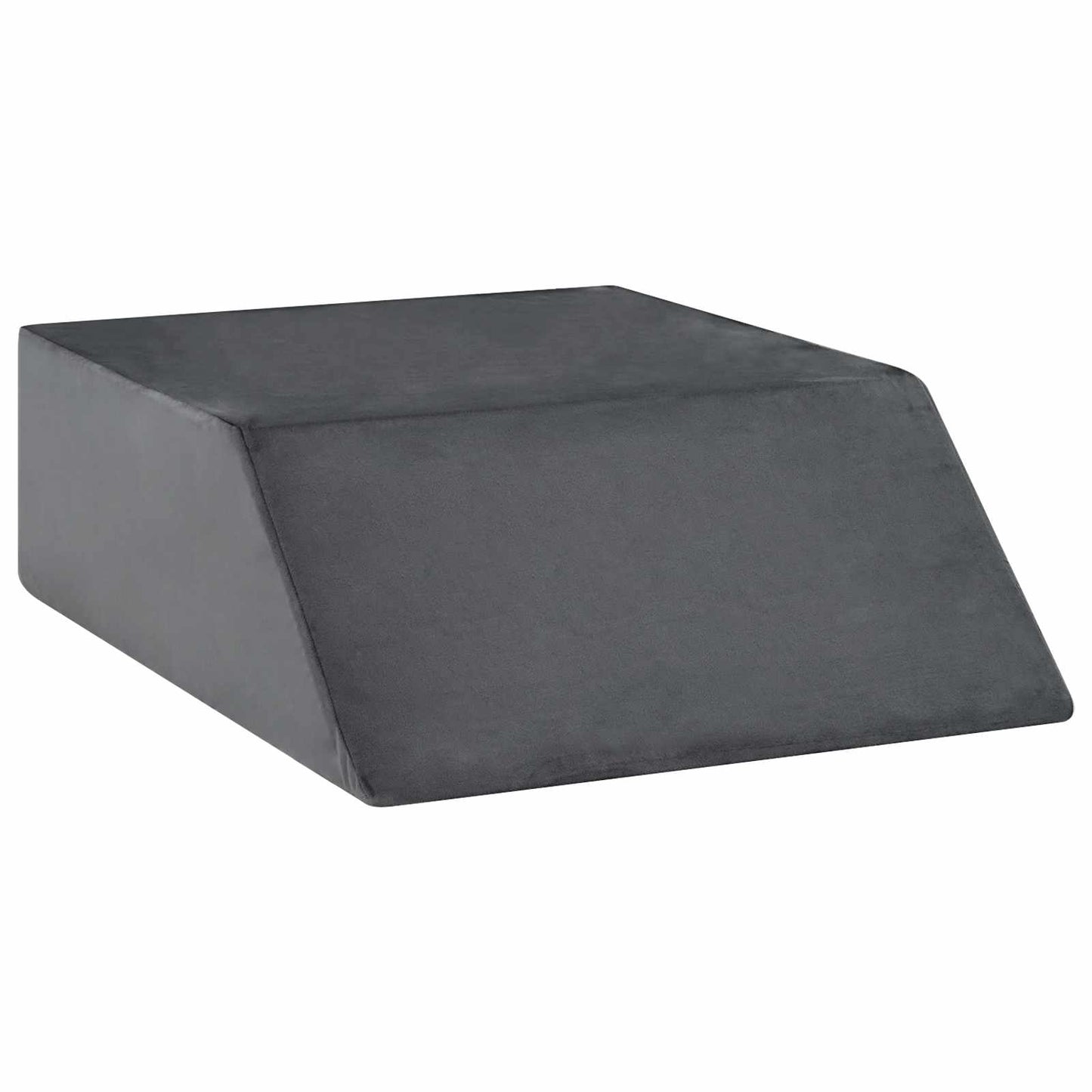 VidaXL coussin de jambe uni gris 63 x 52 x 19 cm