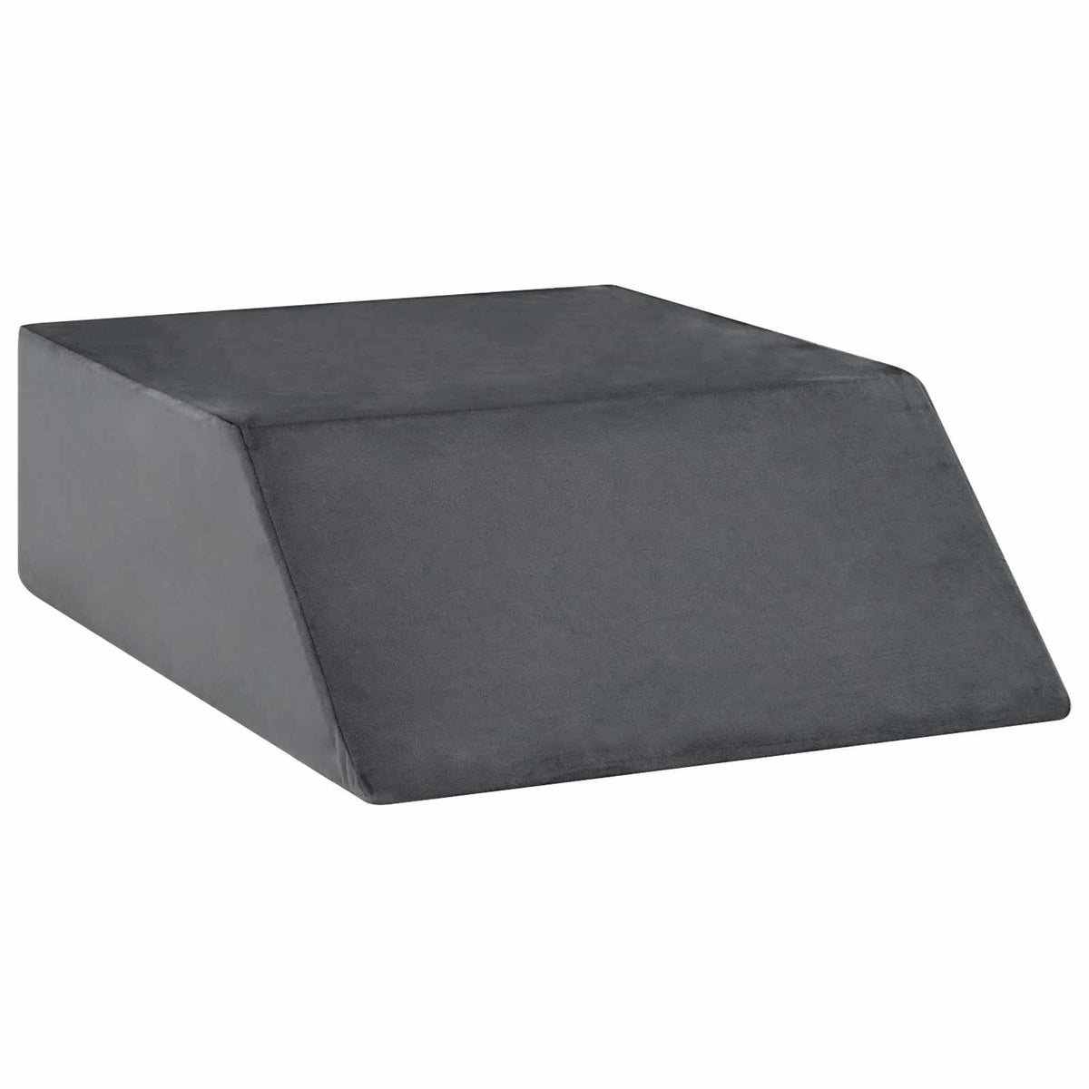 VidaXL coussin de jambe uni gris 63 x 52 x 19 cm