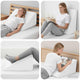 VidaXL coussin de jambe uni blanc 60 x 50 x 30 cm