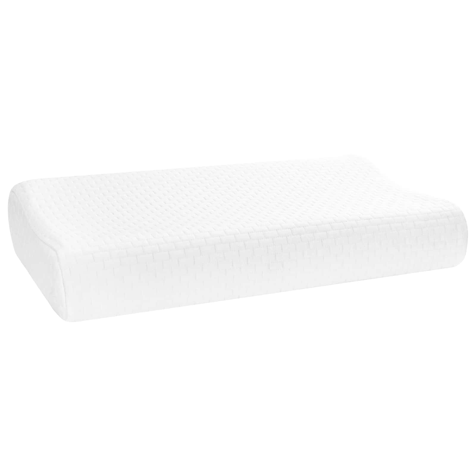 Vidaxxl oreiller de couchage uni blanc 60 x 37 x 12,5 cm