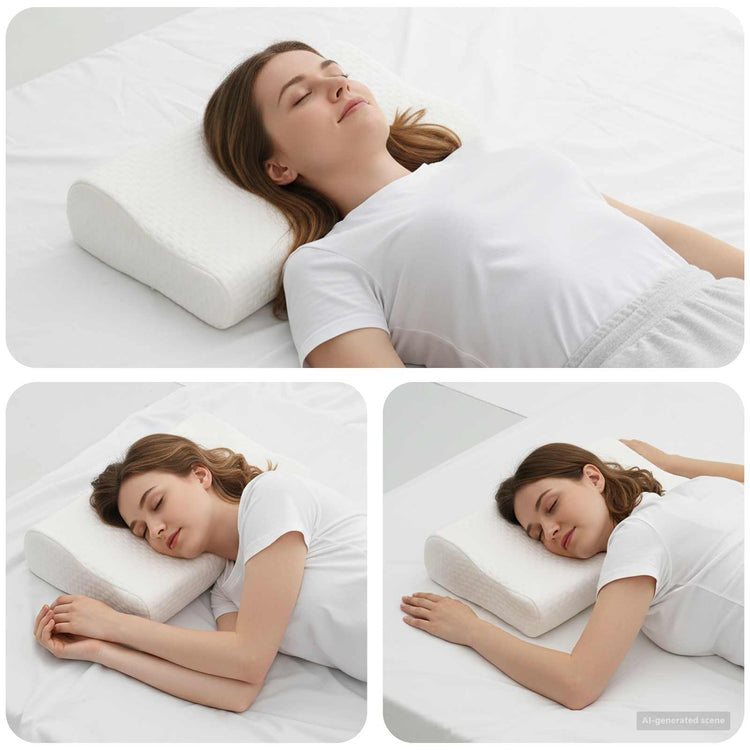 Vidaxxl oreiller de couchage uni blanc 50 x 30 x 10,5 cm