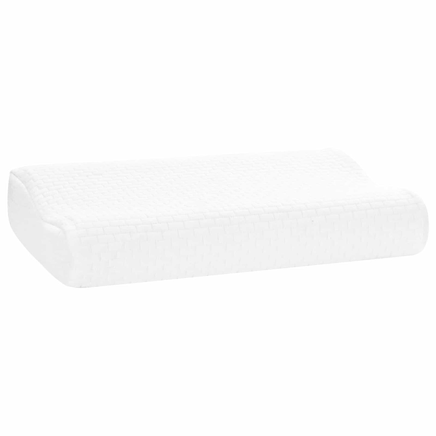 Vidaxxl oreiller de couchage uni blanc 50 x 30 x 10,5 cm