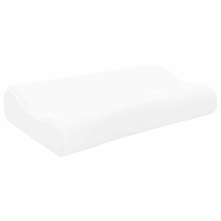 Vidaxxl oreiller de couchage uni blanc 50 x 30 x 10,5 cm