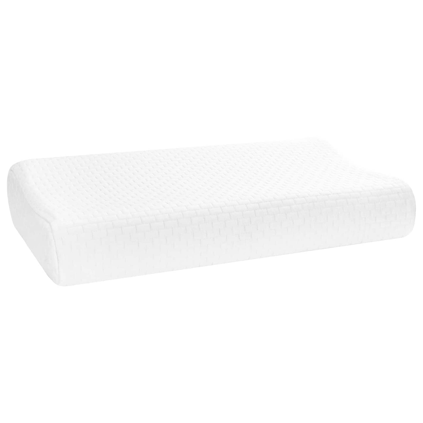 Vidaxxl oreiller de couchage uni blanc 80 x 40 x 12,5 cm