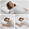 Vidaxxl oreiller de couchage uni blanc 70 x 36 x 13 cm