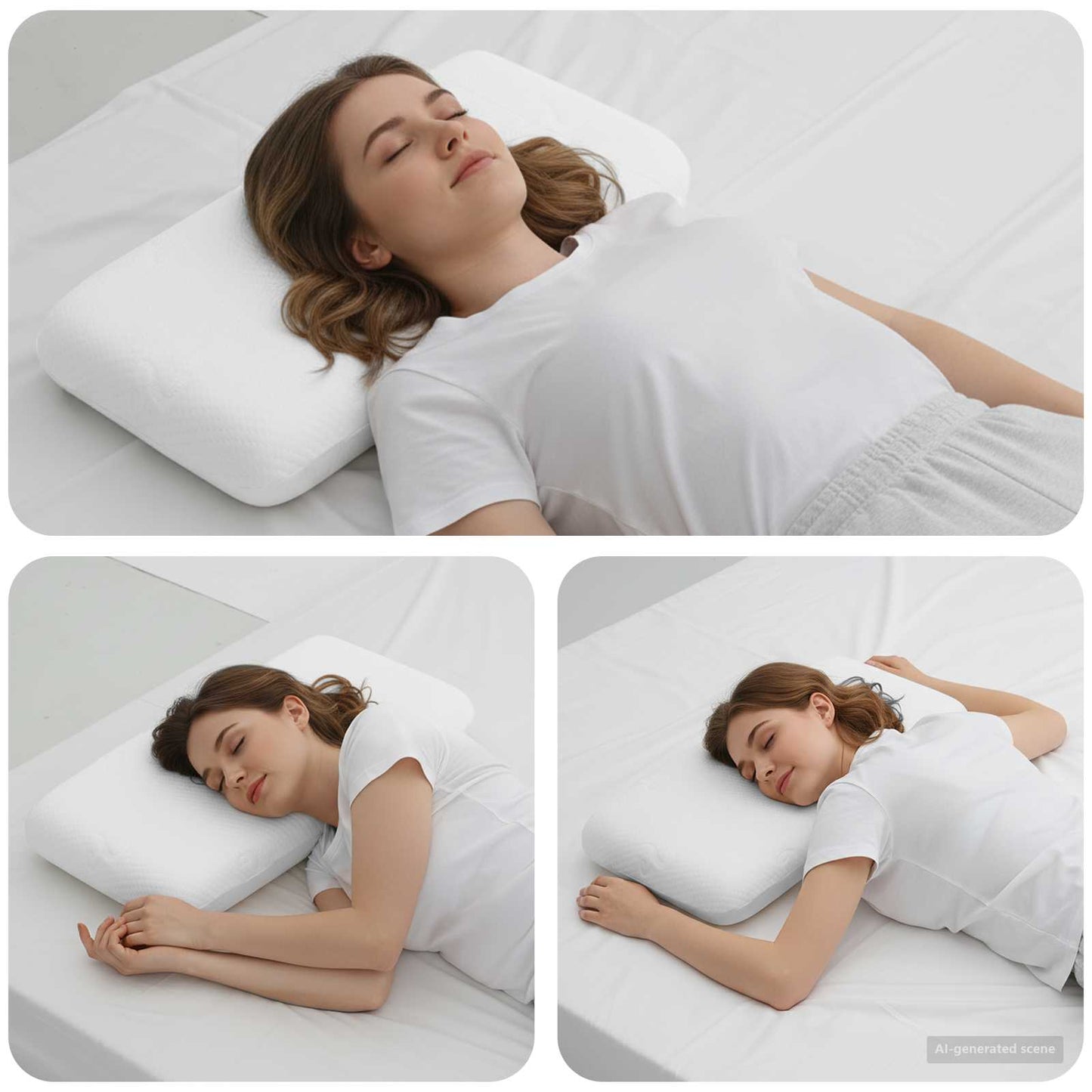 Vidaxxl oreiller de couchage uni blanc 70 x 36 x 13 cm