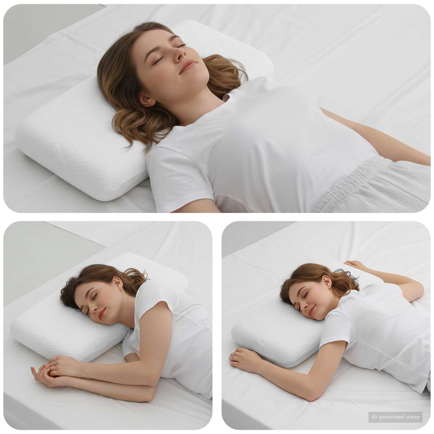 Vidaxxl oreiller de couchage uni blanc 70 x 36 x 13 cm
