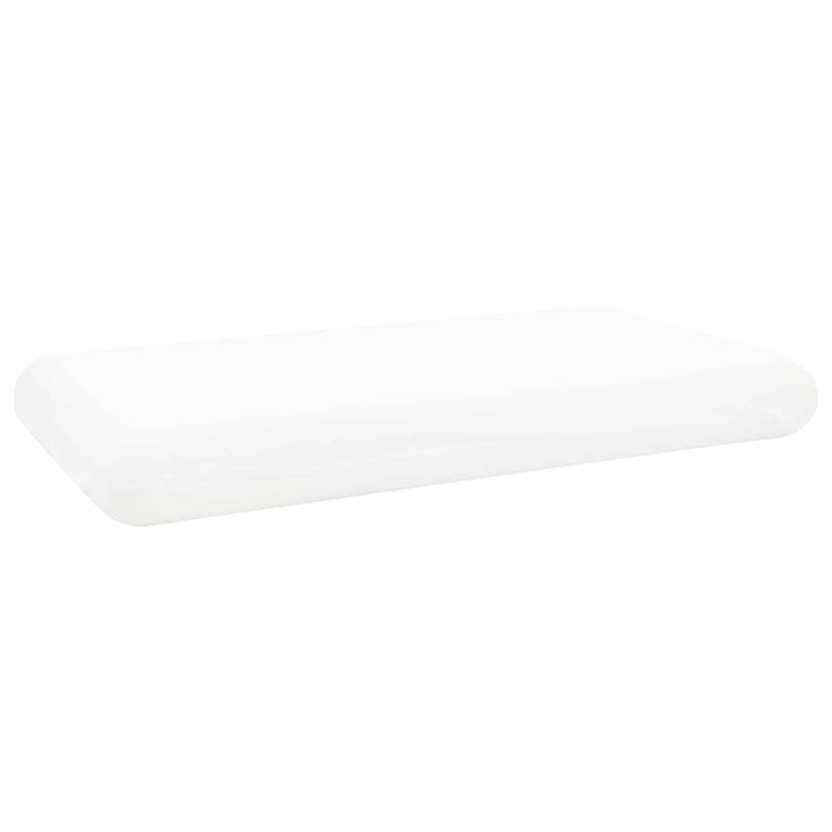 Vidaxxl oreiller de couchage uni blanc 70 x 36 x 13,5 cm