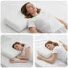 Vidaxxl oreiller de couchage uni blanc 74 x 39 x 13 cm