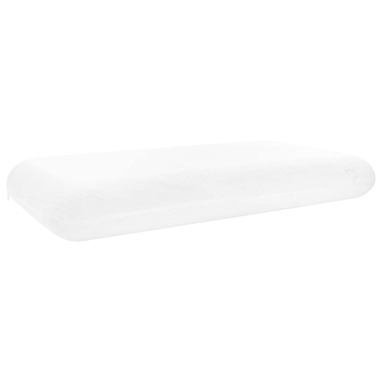Vidaxxl oreiller de couchage uni blanc 74 x 39 x 13 cm