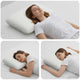 Vidaxxl oreiller de couchage uni blanc 60 x 40 x 10 cm