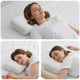 Vidaxxl oreiller de couchage uni blanc 60 x 40 x 13 cm