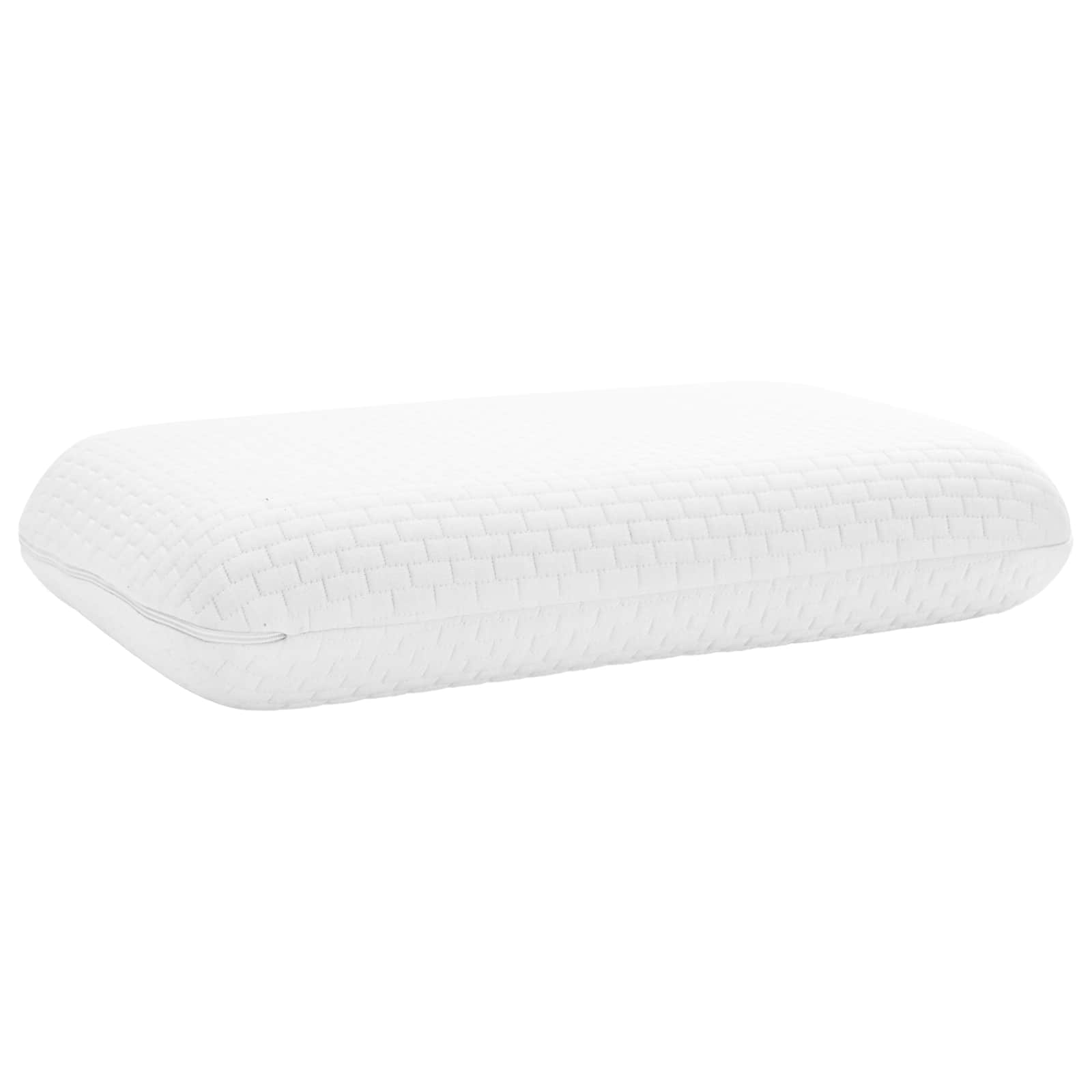 Vidaxxl oreiller de couchage uni blanc 60 x 40 x 13 cm