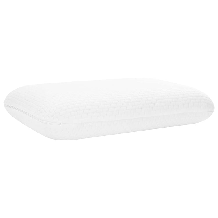 Vidaxxl oreiller de couchage uni blanc 60 x 40 x 13 cm