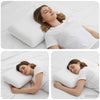 Vidaxxl oreiller de couchage uni blanc 70 x 36 x 13 cm