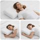 Vidaxxl oreiller de couchage uni blanc 70 x 36 x 13 cm