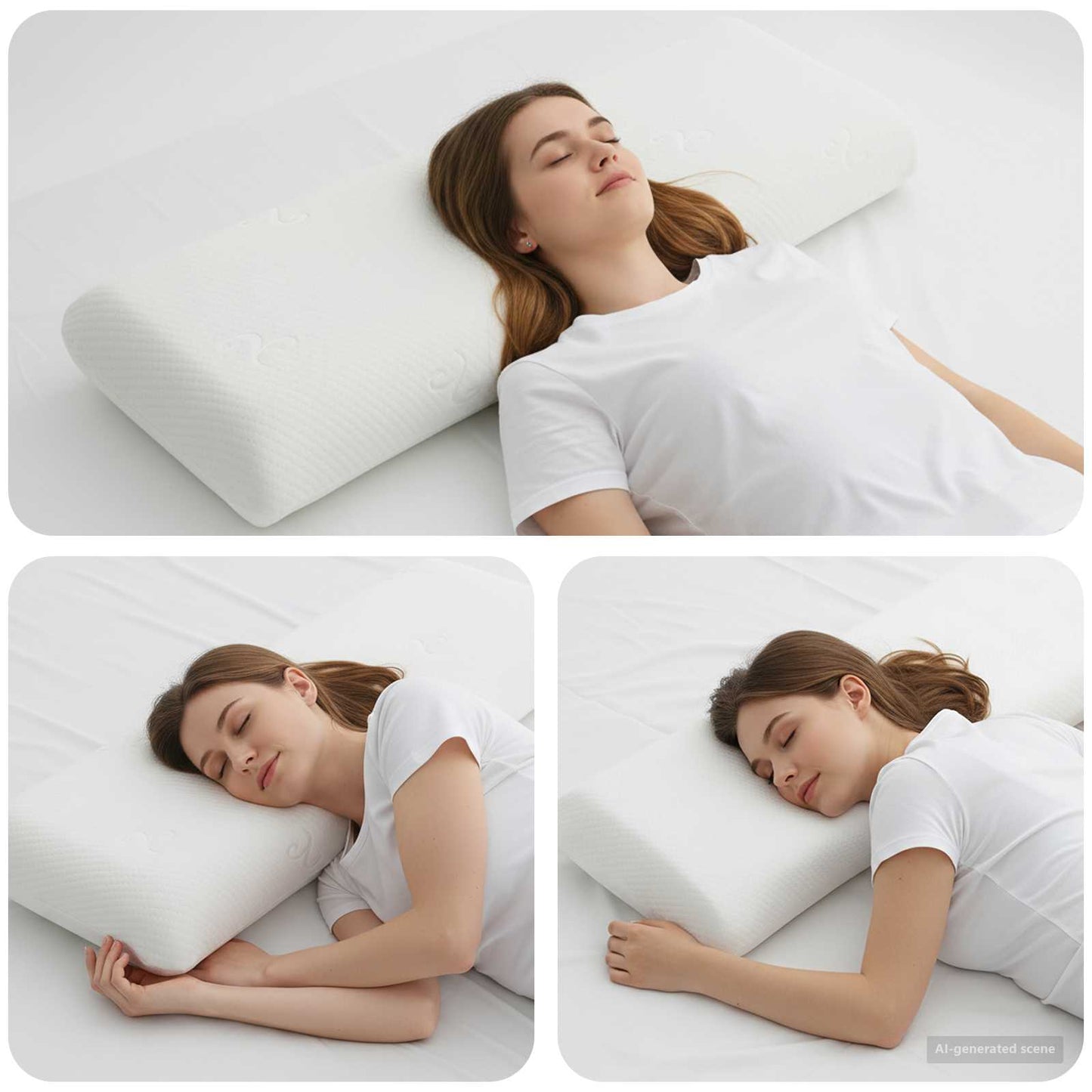 Vidaxxl oreiller de couchage uni blanc 70 x 36 x 13 cm