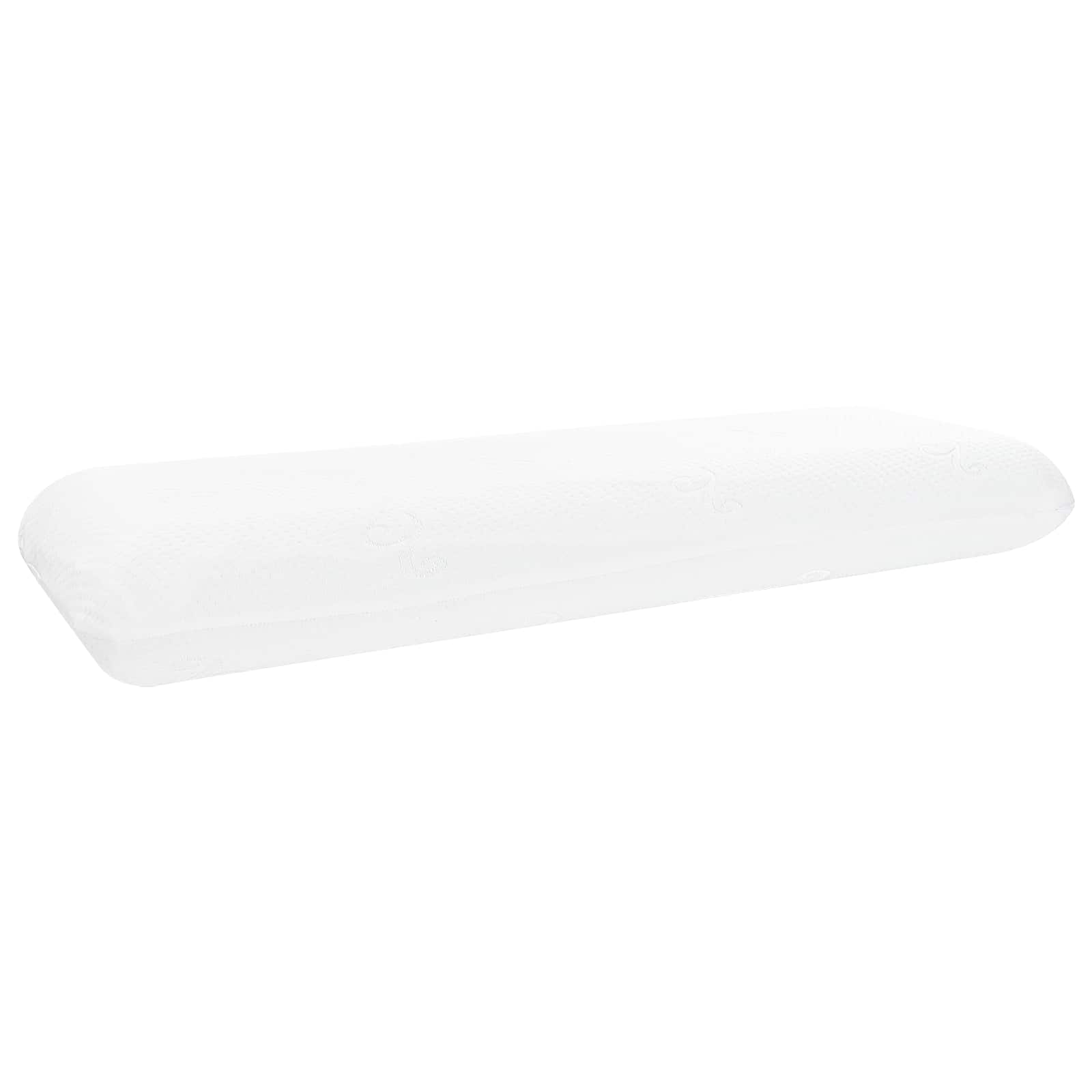 Vidaxxl oreiller de couchage uni blanc 70 x 36 x 13 cm