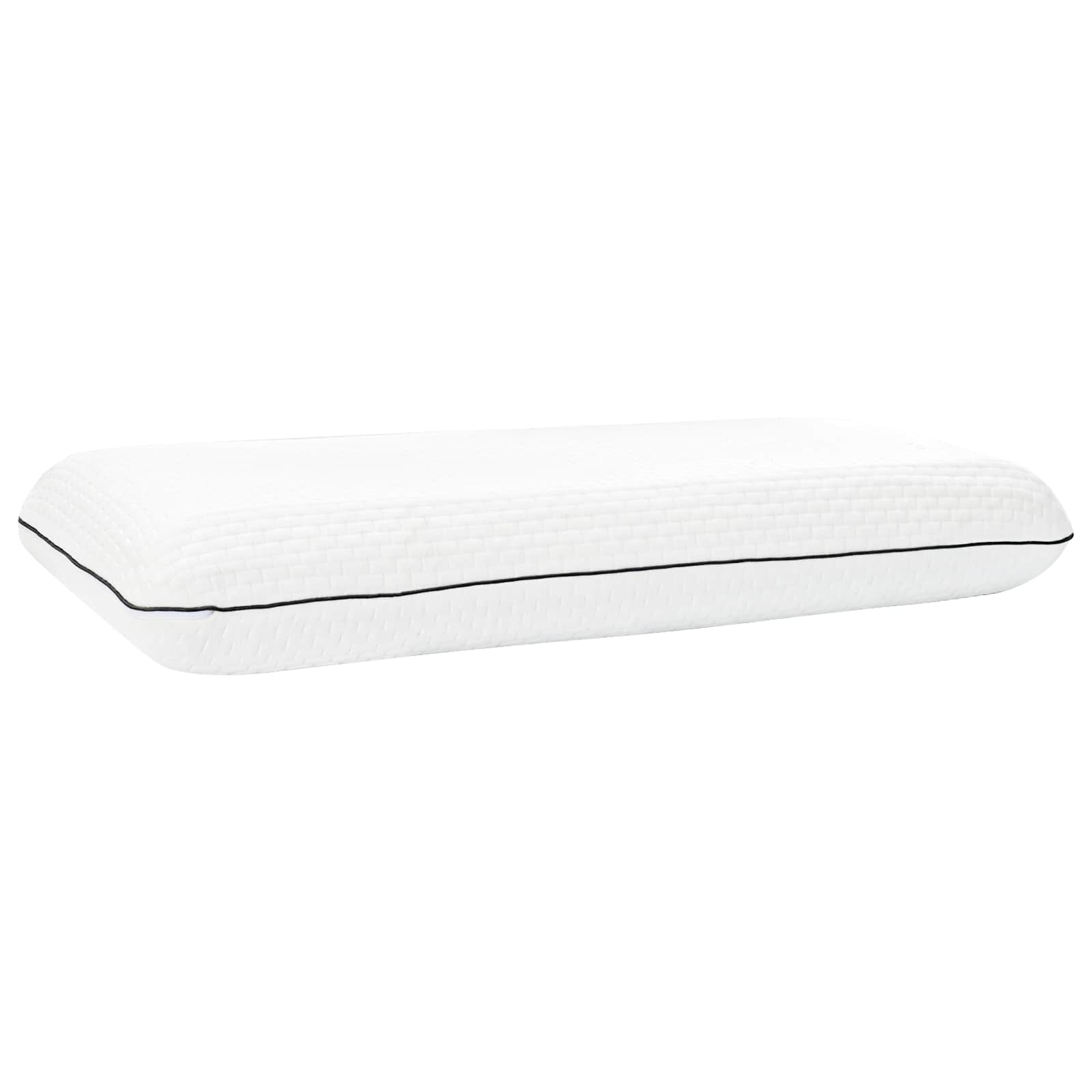 Vidaxxl oreiller de couchage uni blanc 80 x 35 x 10 cm