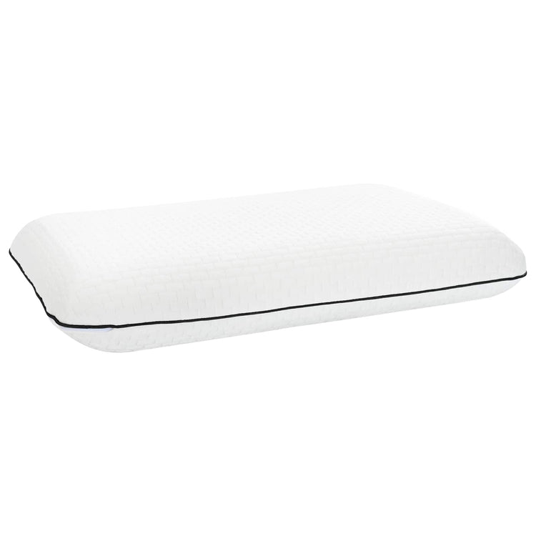 Vidaxxl oreiller de couchage uni blanc 60 x 40 x 10 cm