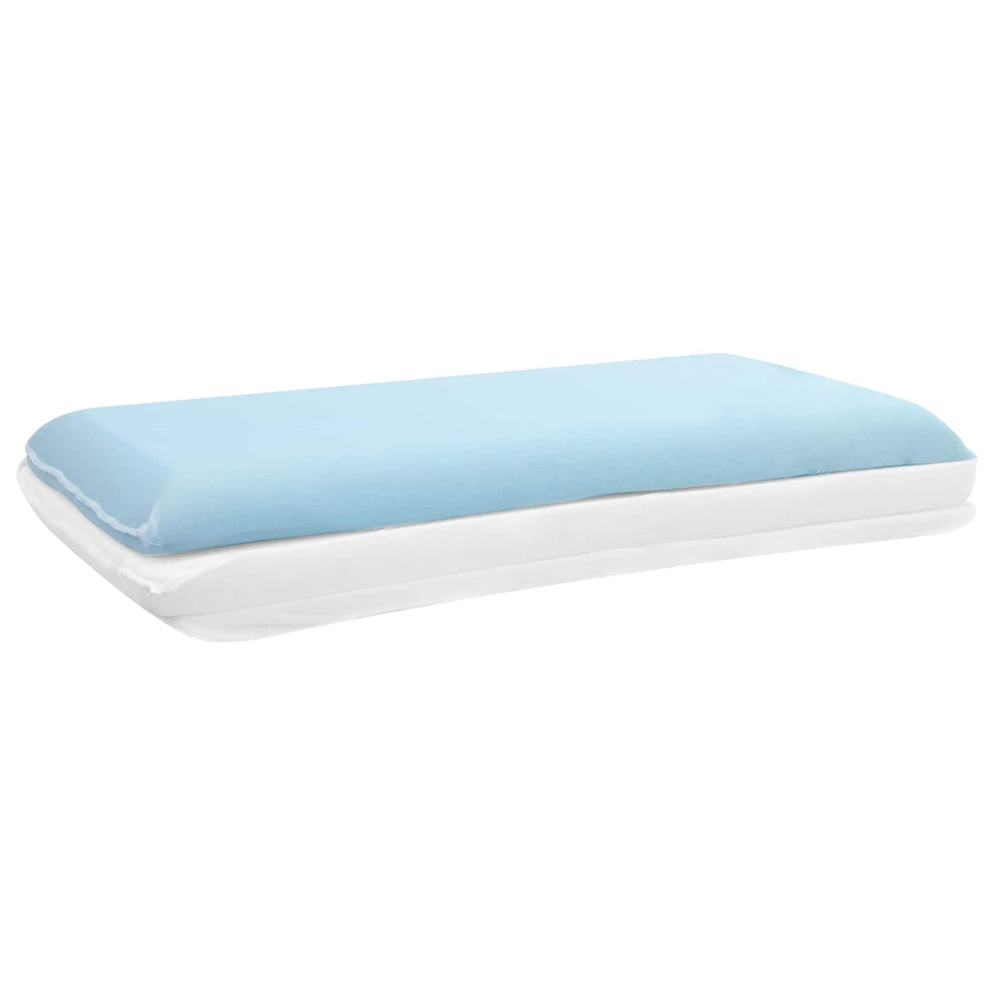 Vidaxxl oreiller de couchage uni blanc 60 x 40 x 10 cm