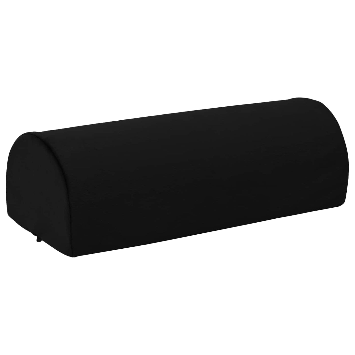 Vidaxxl coussin repose-pieds uni noir 42 x 18 x 13 cm