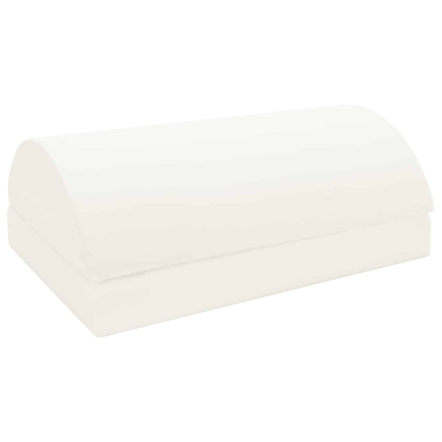 Vidaxxl coussin repose-pieds uni gris 44 x 29 x 17 cm