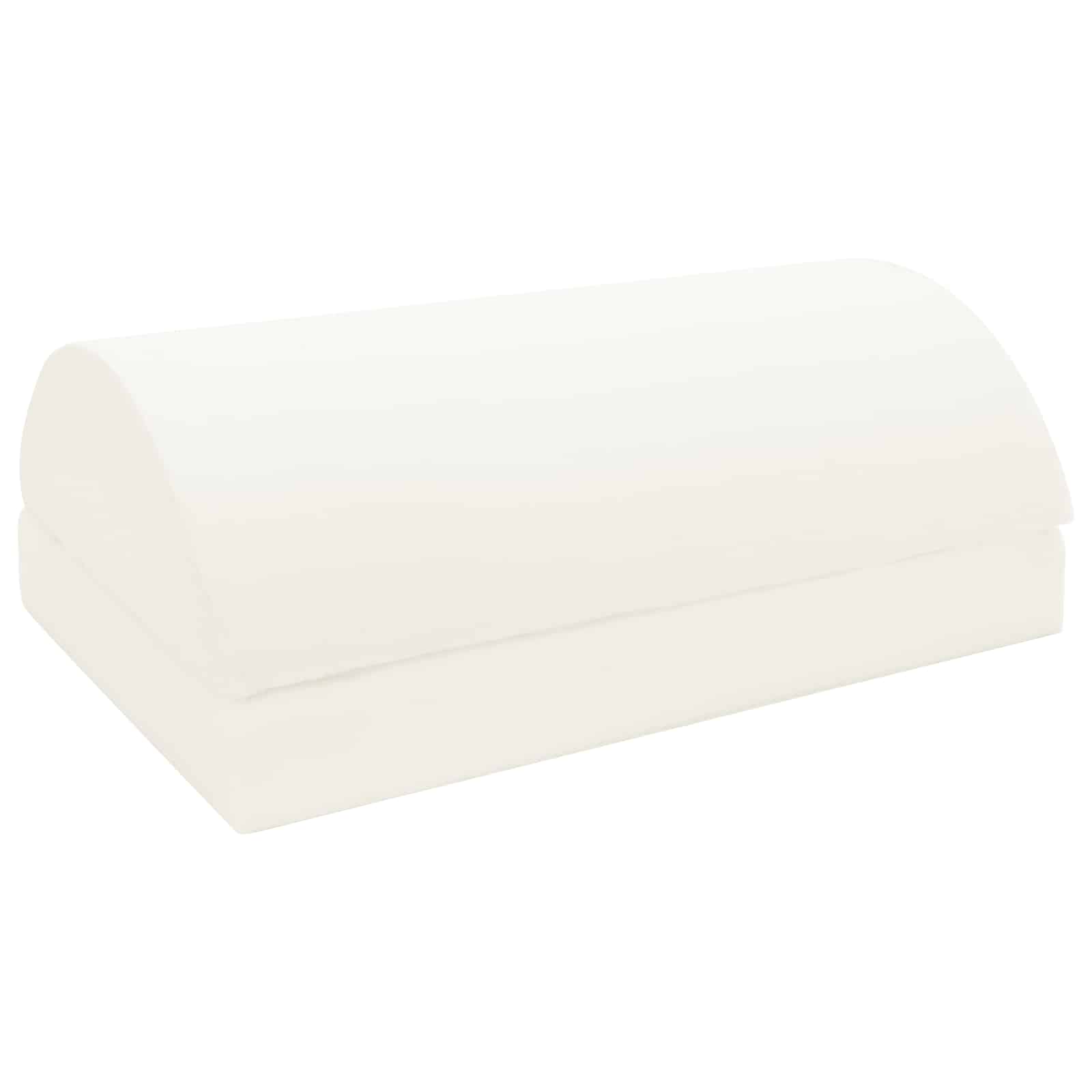 Vidaxxl coussin repose-pieds uni gris 44 x 29 x 17 cm