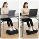 Vidaxxl coussin repose-pieds uni noir 44 x 29 x 17 cm