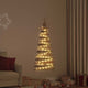 Vidaxx Sapin de Noël avec 50 LED naturel 120 cm en frêne massif