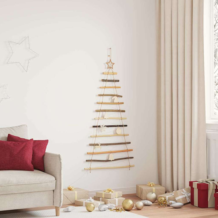 Vidaxx Sapin de Noël avec 50 LED naturel 120 cm en frêne massif
