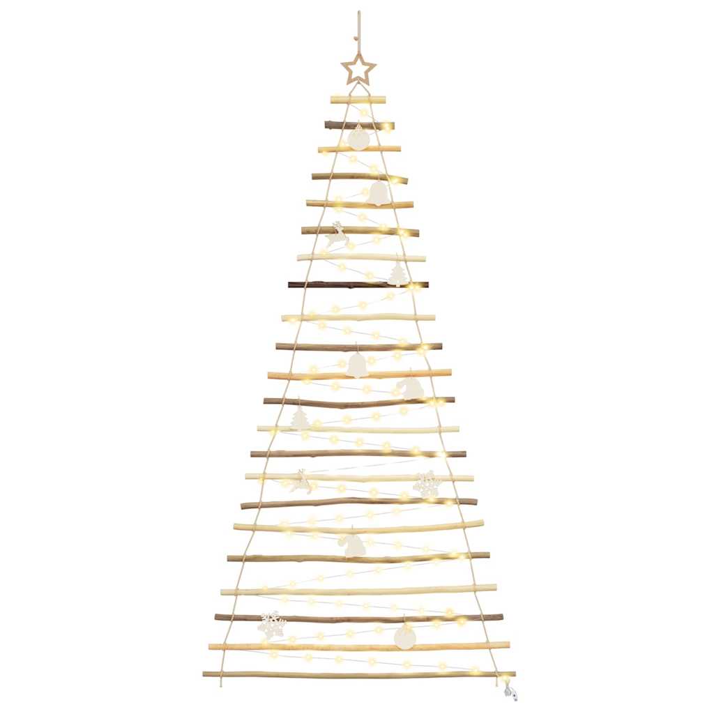 Vidaxx Sapin de Noël avec 130 LED naturel 210 cm en frêne massif