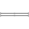 Vidaxx grille de fenêtre noir 176 x 30 cm en acier thermolaqué