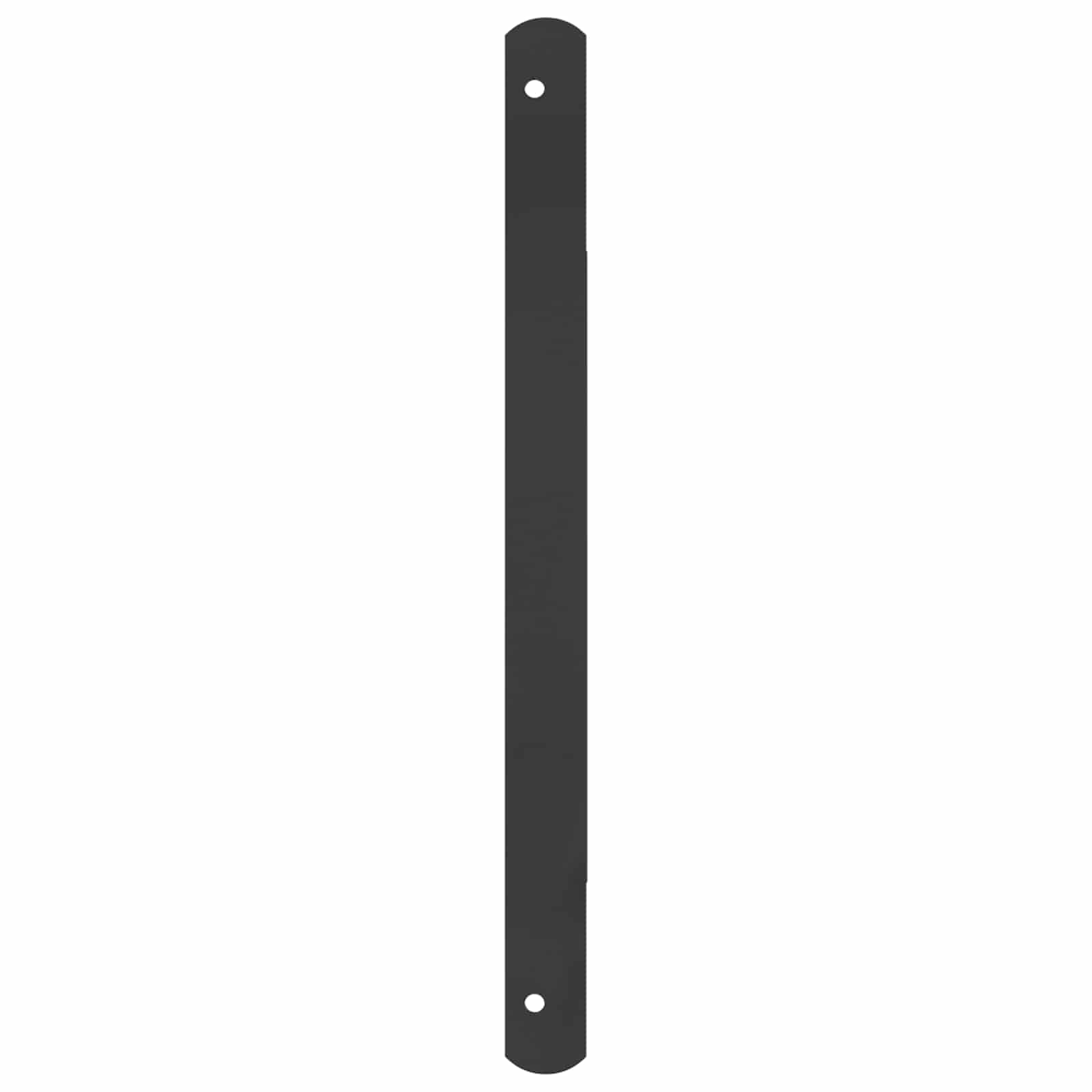 Vidaxx grille de fenêtre noir 116 x 45 cm en acier thermolaqué