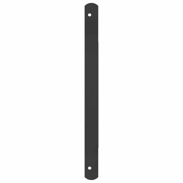Vidaxx grille de fenêtre noir 116 x 45 cm en acier thermolaqué