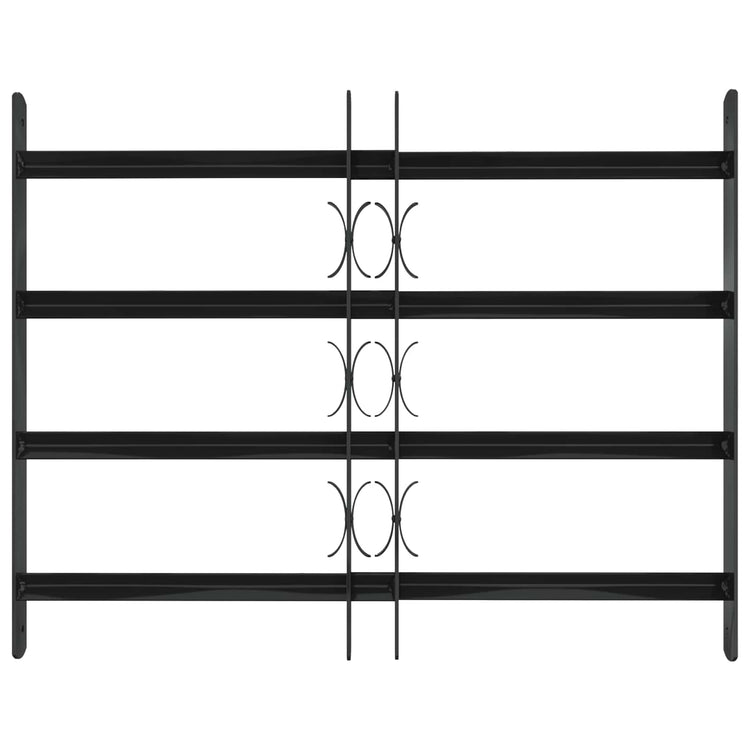 Vidaxx grille de fenêtre noir 75,5 x 60 cm en acier thermolaqué