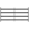 Vidaxx grille de fenêtre noir 115 x 60 cm en acier thermolaqué
