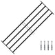 Vidaxx grille de fenêtre noir 175 x 60 cm en acier thermolaqué