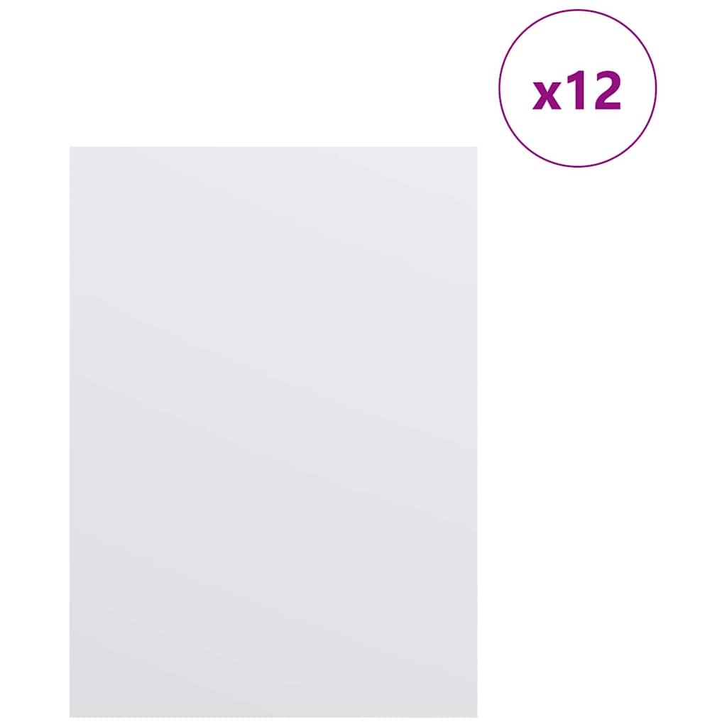 Vidaxx panneaux décoratifs 12 pcs blanc 15 x 21 x 0,27 cm bois d'ingénierie