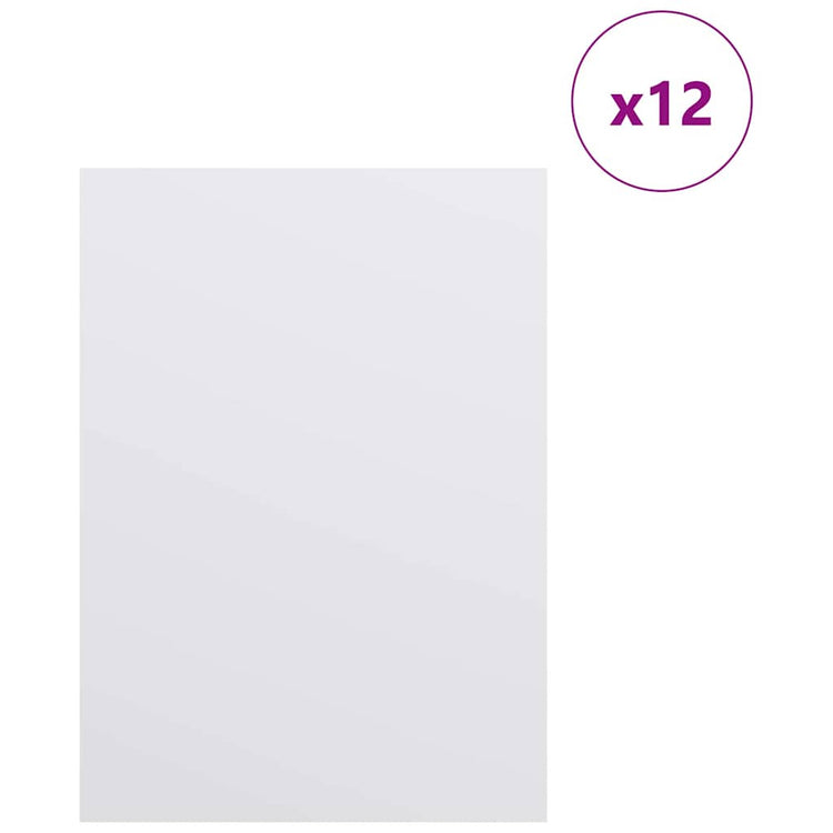 Vidaxx panneaux décoratifs 12 pcs blanc 15 x 21 x 0,27 cm bois d'ingénierie