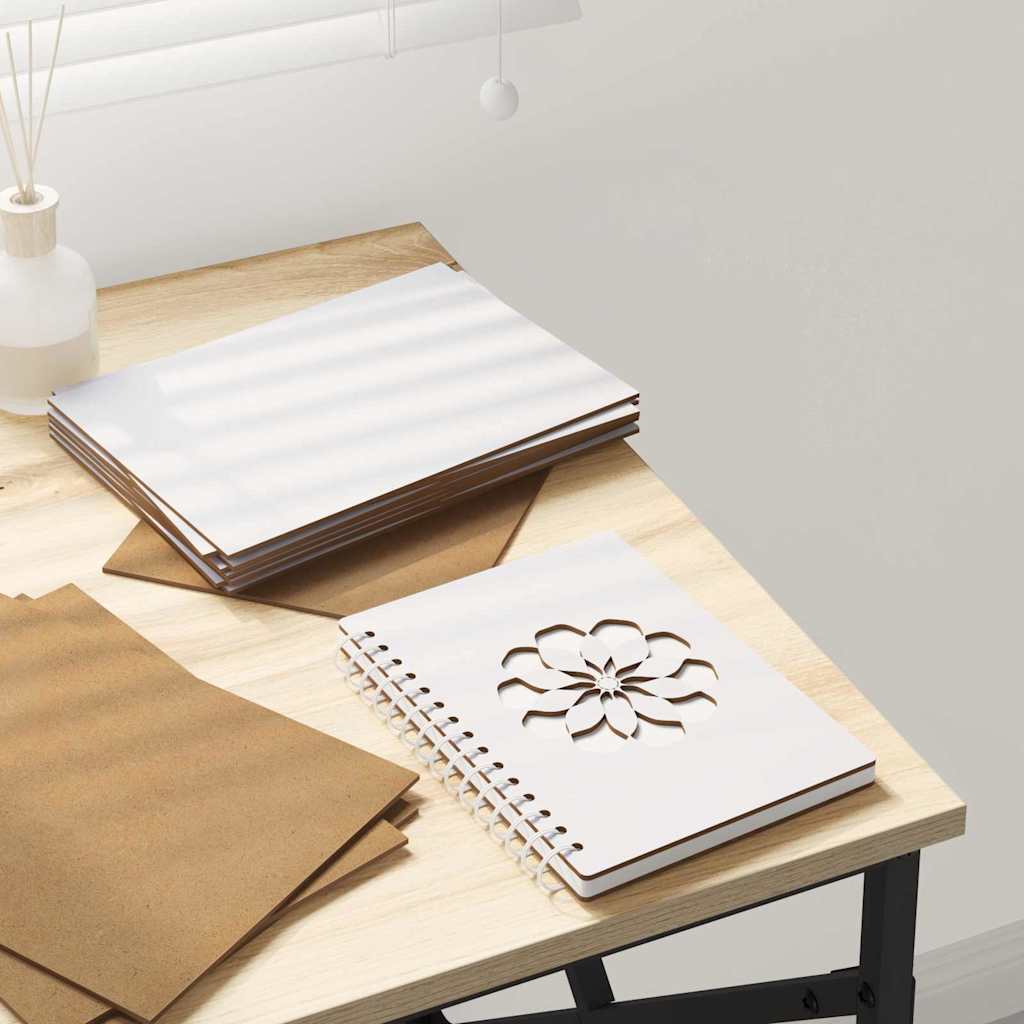 Vidaxx panneaux décoratifs 50 pcs blanc 15 x 21 x 0,27 cm bois d'ingénierie