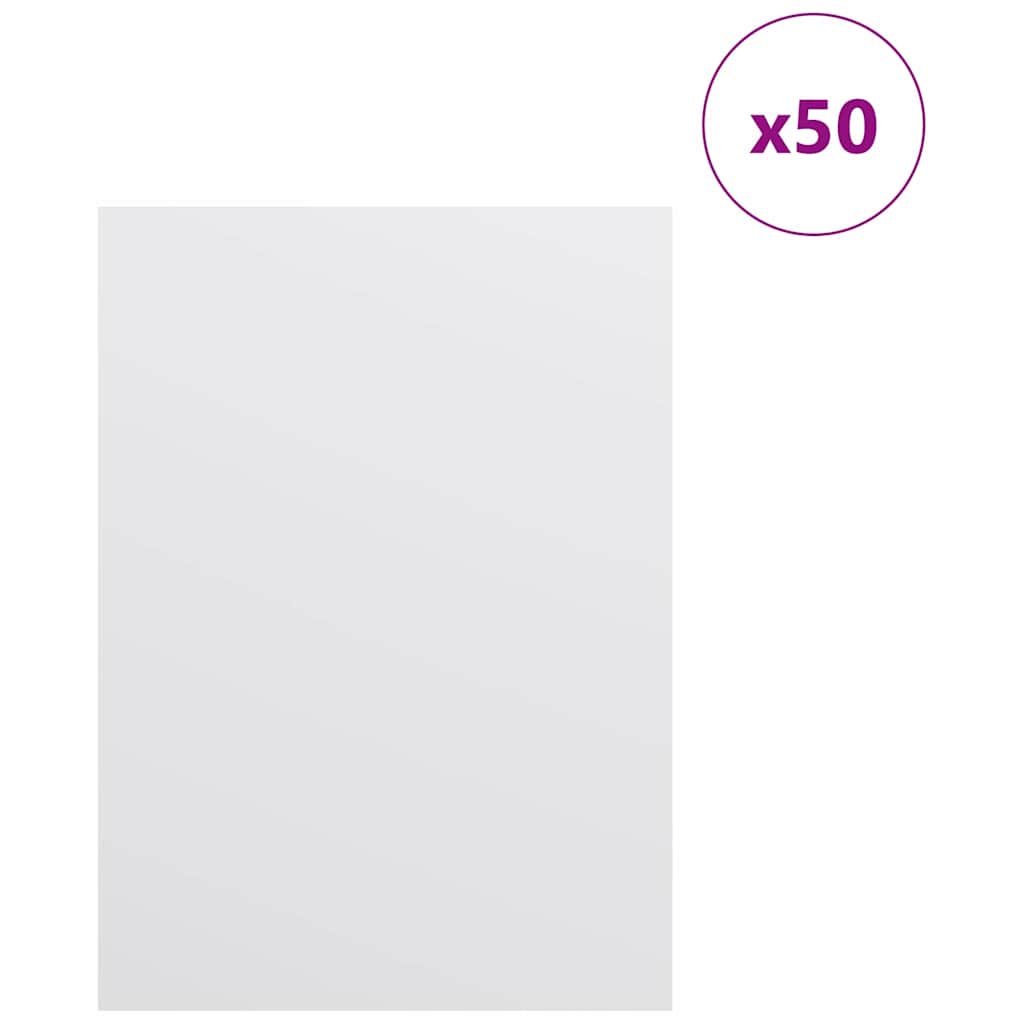 Vidaxx panneaux décoratifs 50 pcs blanc 15 x 21 x 0,27 cm bois d'ingénierie