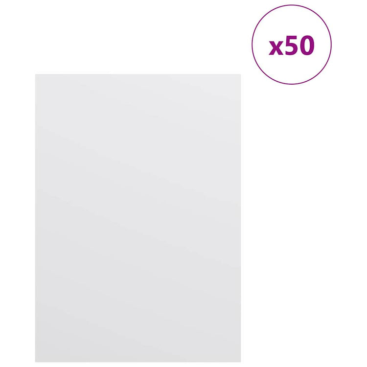 Vidaxx panneaux décoratifs 50 pcs blanc 15 x 21 x 0,27 cm bois d'ingénierie