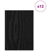 Vidaxx panneaux décoratifs 12 pcs chêne noir 15 x 21 x 0,27 cm bois d'ingénierie